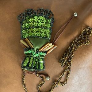 Green little sack purse
